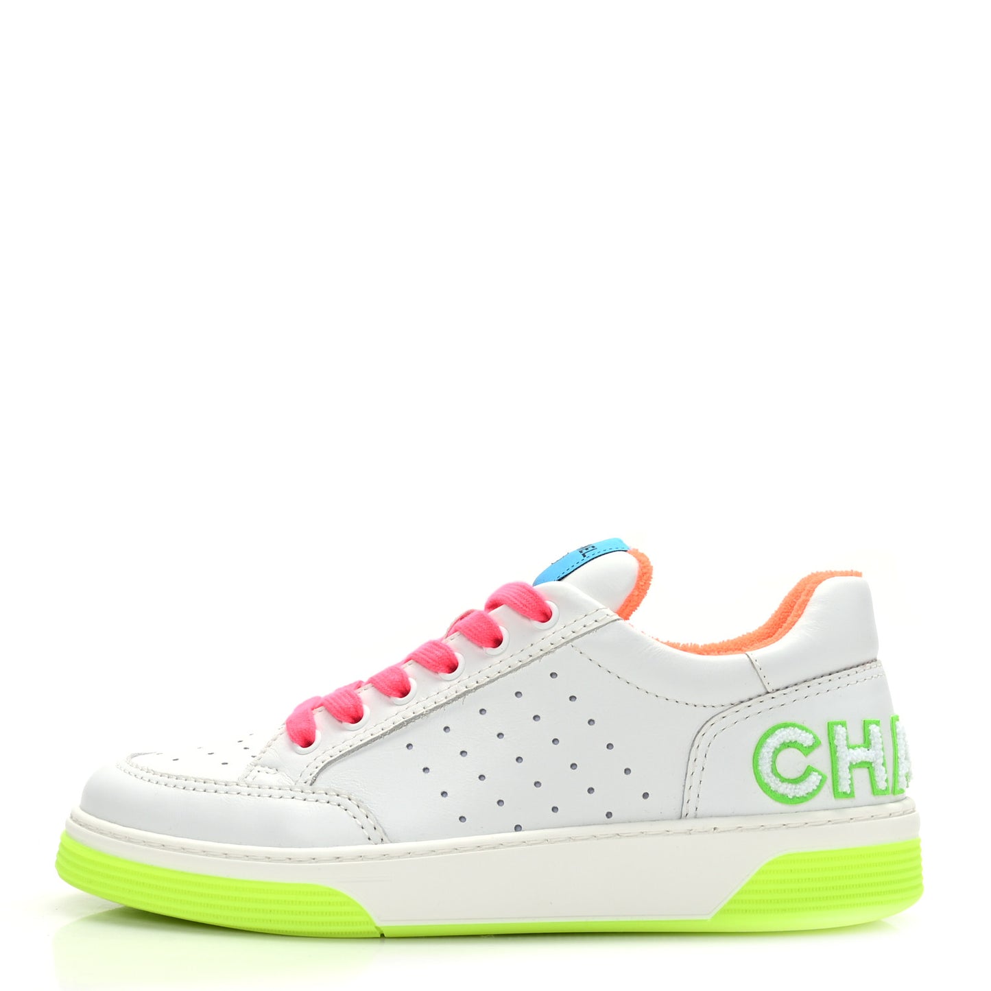 Calfskin Womens Logo Sneakers 39 Multicolor