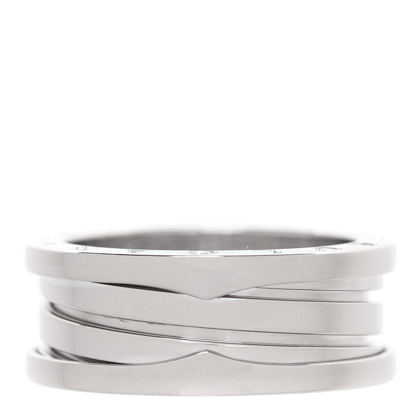 18K White Gold B.Zero1 Three-Band Ring 58 8.25