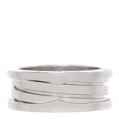 Bulgari 18K White Gold B.Zero1 Three-Band Ring 58 8.25 1 of 5