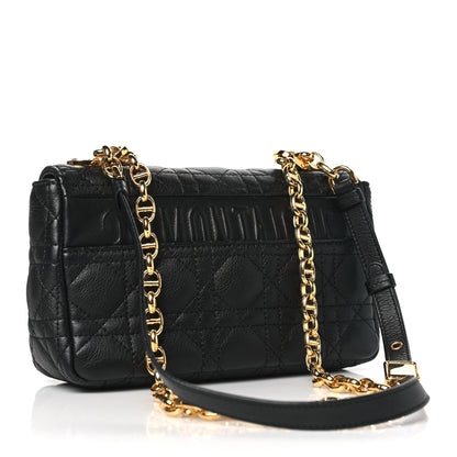 Christian Dior Calfskin Cannage Small Caro Bag Black 3 of 10