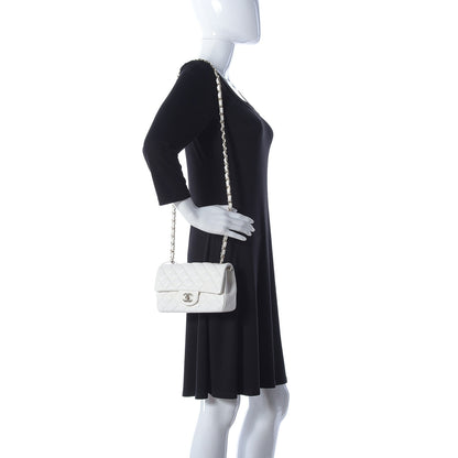 Chanel Lambskin Quilted Mini Rectangular Flap White 2 of 12
