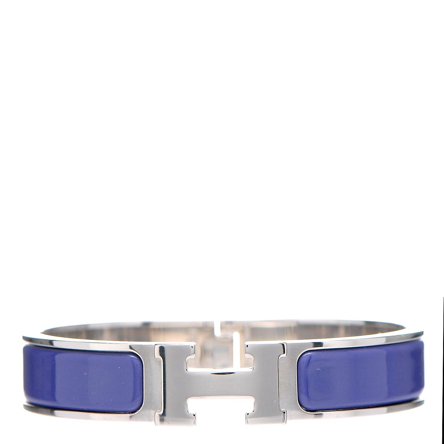 Enamel Narrow Clic Clac H Bracelet PM Purple