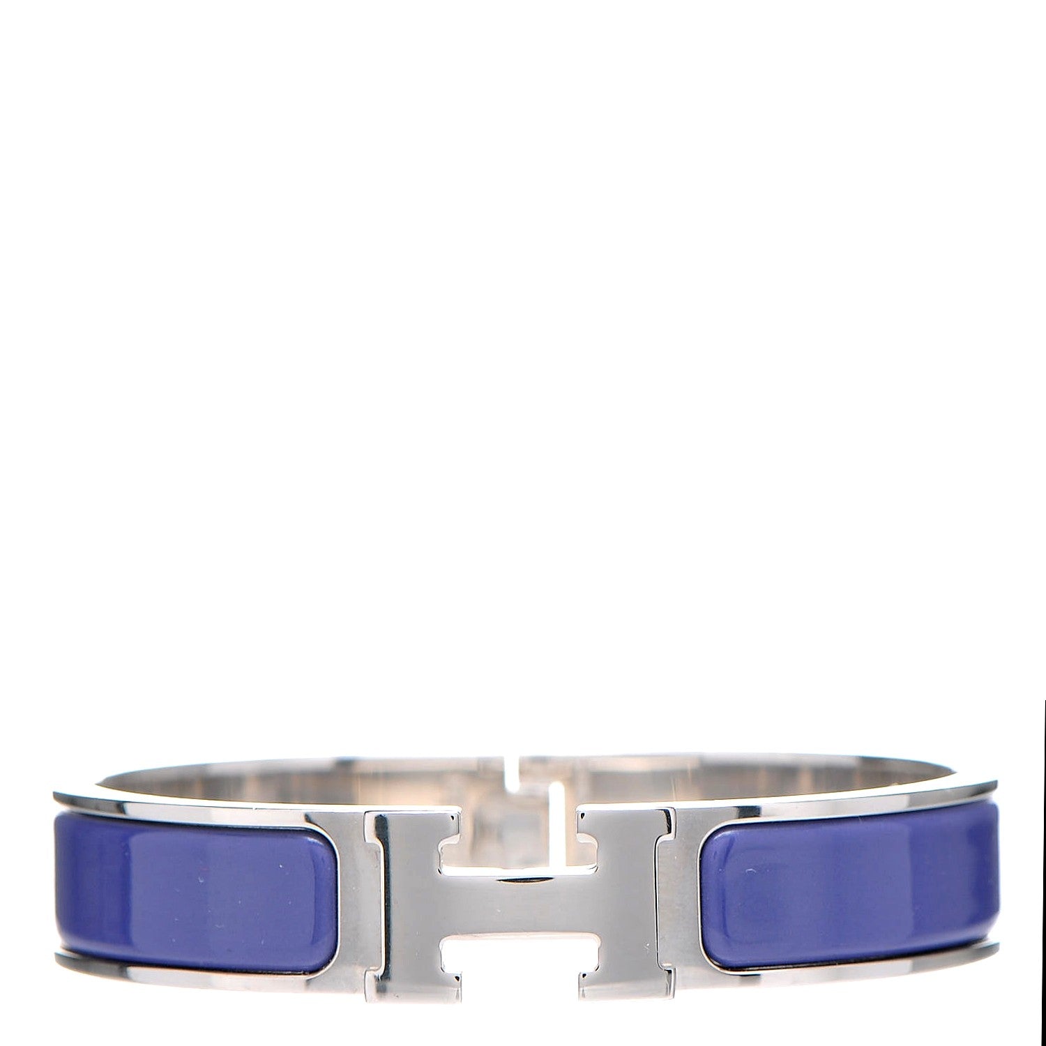 Hermes Enamel Narrow Clic Clac H Bracelet PM Purple 1 of 5