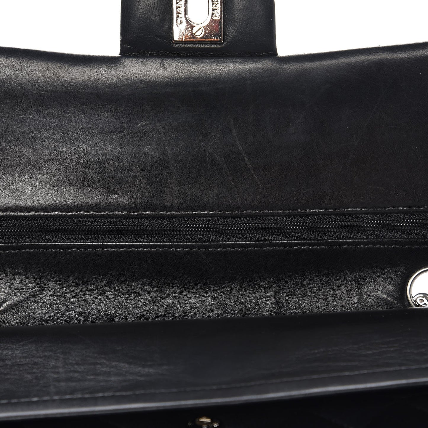 Lambskin Quilted Medium Double Flap Bijoux Chain Black