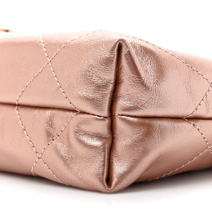 Chanel Metallic Calfskin Quilted Mini Chanel 22 Copper 9 of 10