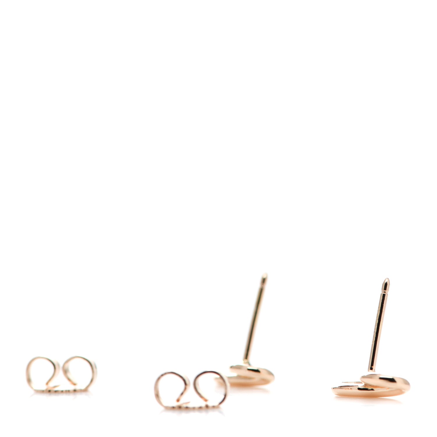 Tiffany 18K Rose Gold Infinity Earrings 3 of 5