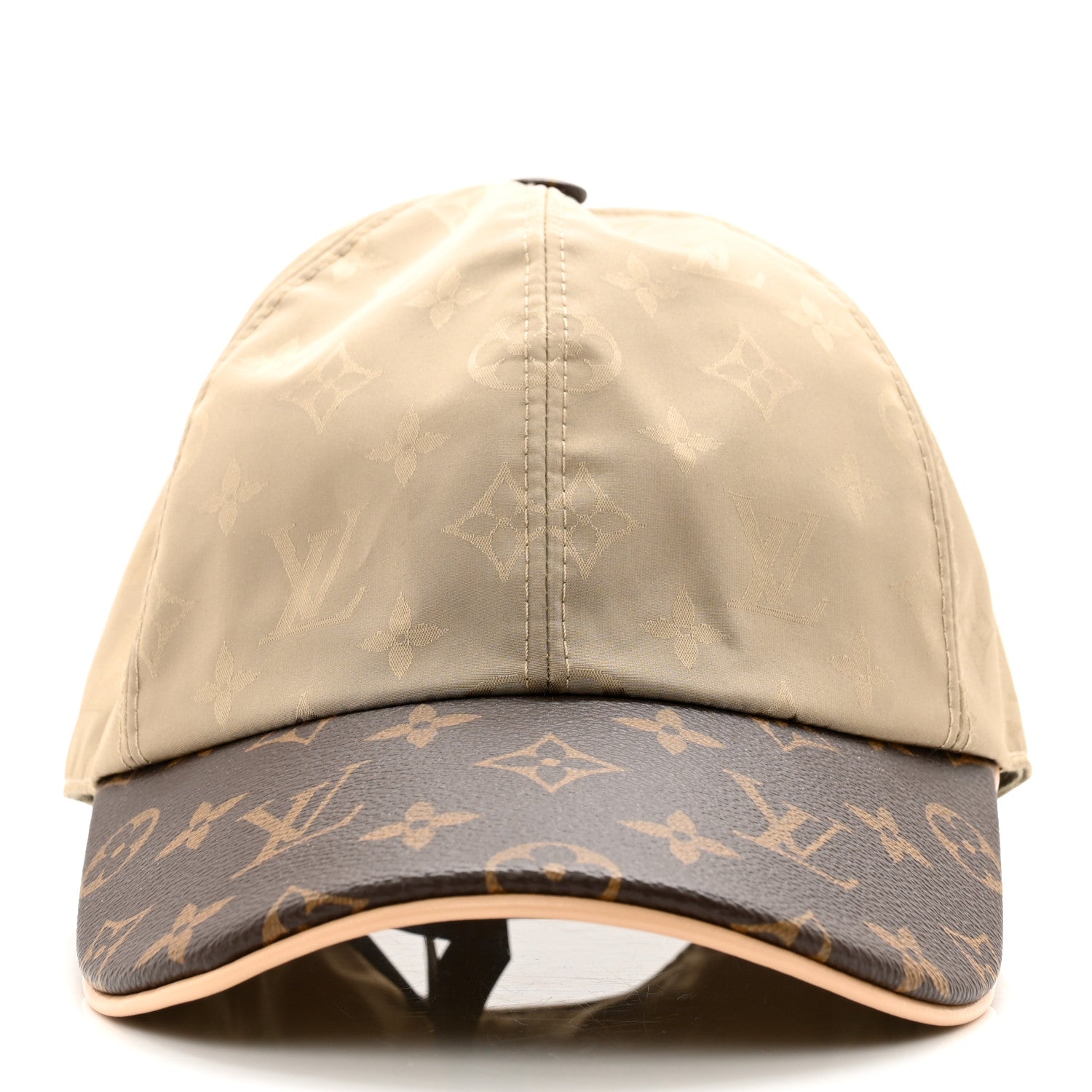 Louis Vuitton Monogram Polyester Silk LV Get Ready Cap M Beige 3 of 7