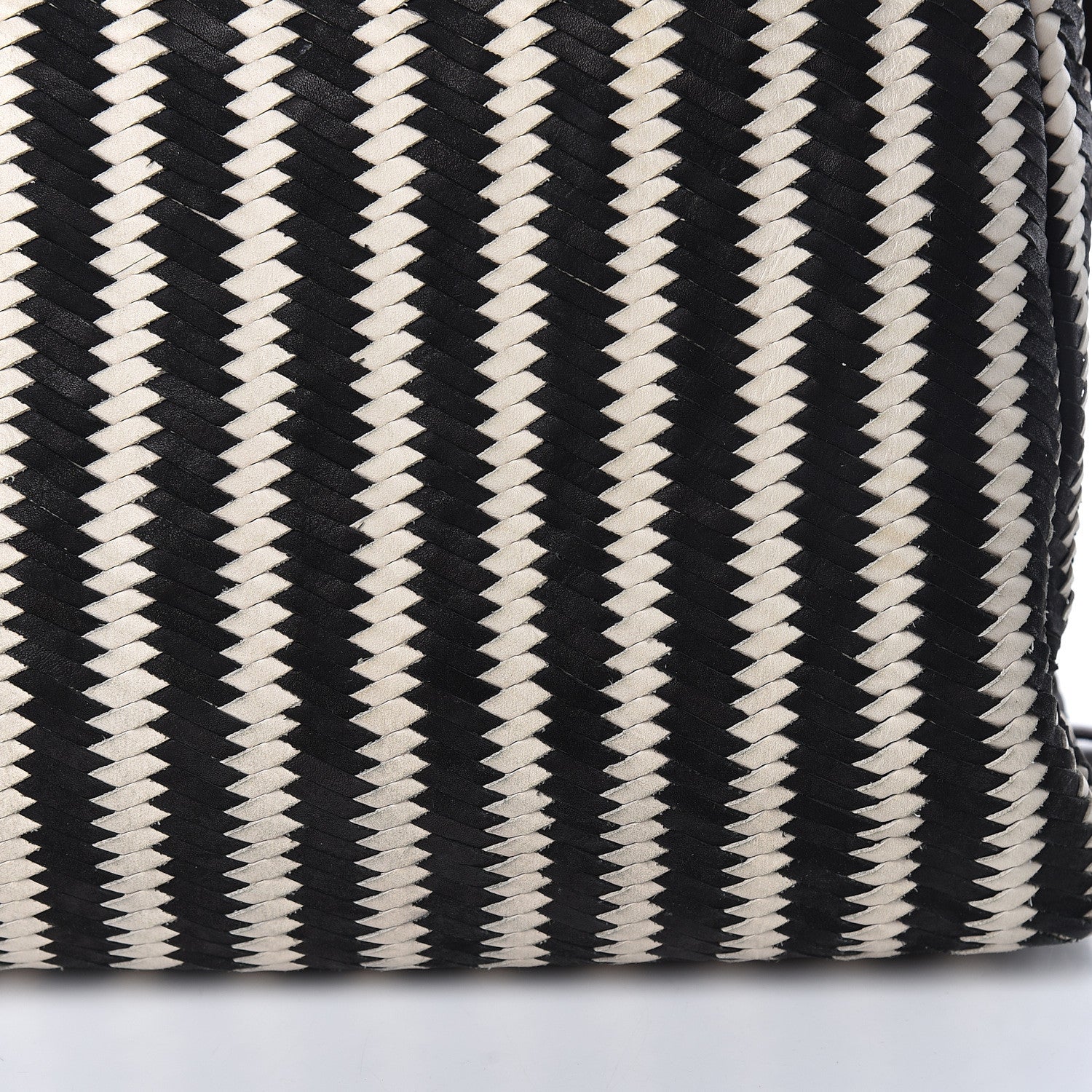 Miu Miu Nappa Intreccio Sacca Tote Cera Black 22 of 23