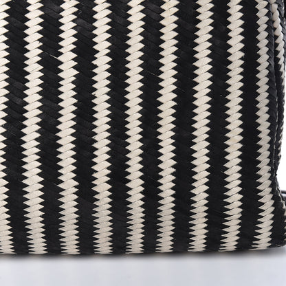 Miu Miu Nappa Intreccio Sacca Tote Cera Black 22 of 23