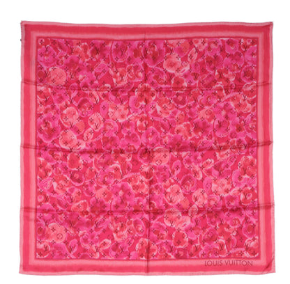 Louis Vuitton Silk Monogram Ikat Summer Square Scarf Rose Indien 3 of 5