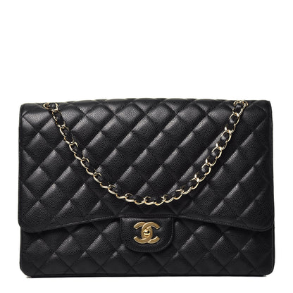 Chanel Caviar Quilted Maxi Single Flap Black 1 of 9