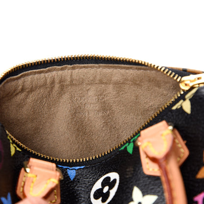 Louis Vuitton Monogram Multicolor Mini Sac HL Speedy Black 6 of 9