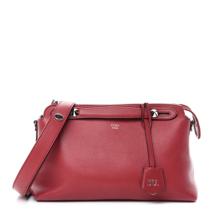 Fendi Vitello Dolce Marmol Medium By The Way Boston Bag Ciliegia 1 of 11