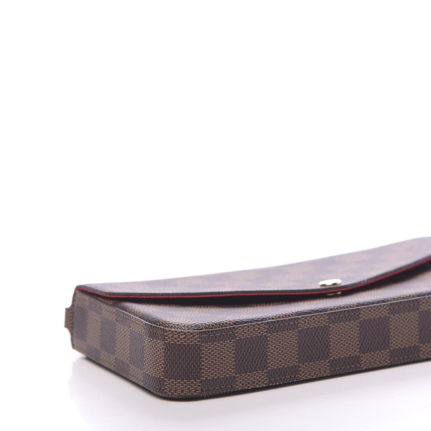 Louis Vuitton Damier Ebene Pochette Felicie Chain Wallet 8 of 10