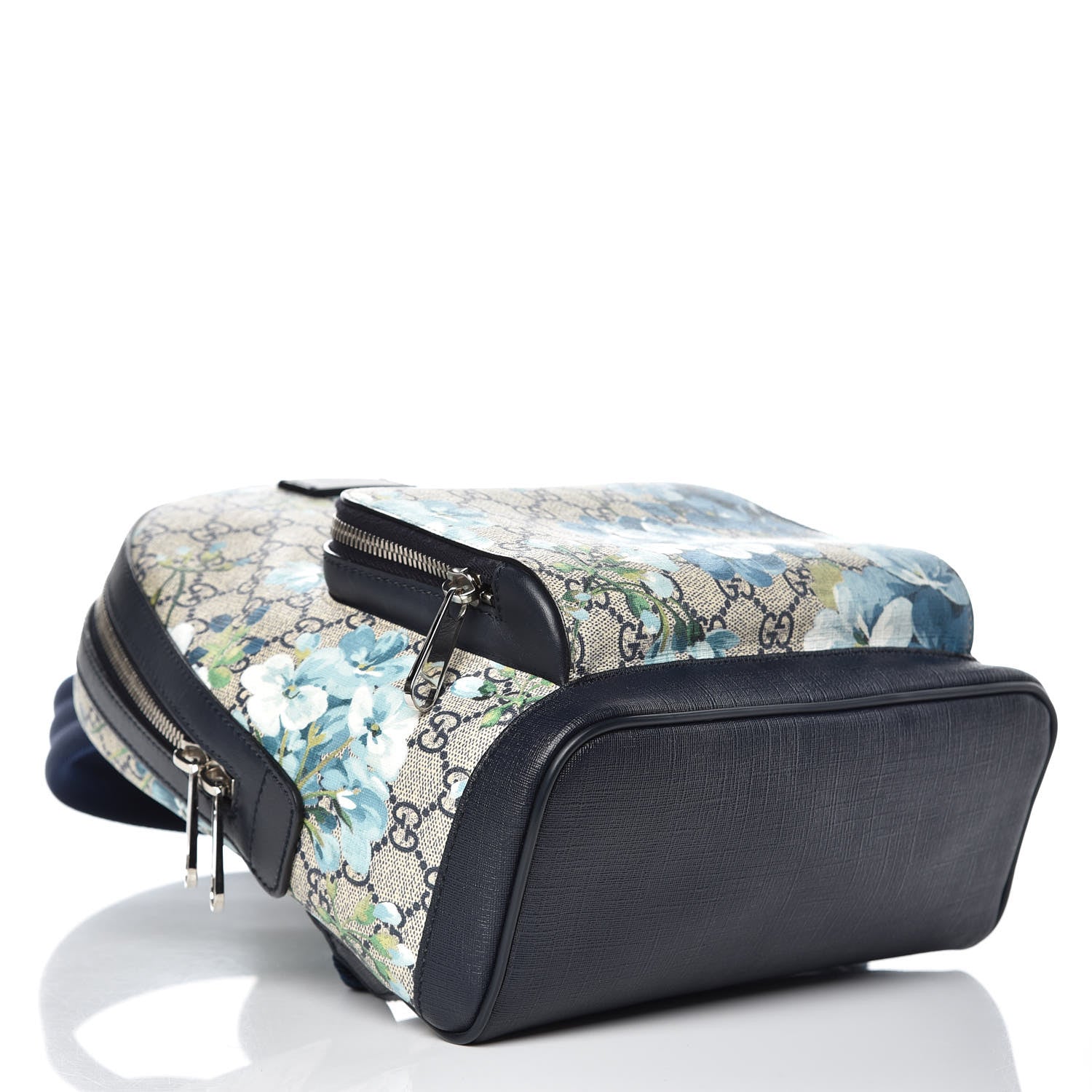 Gucci GG Supreme Monogram Blooms Small Day Backpack Blue 4 of 12