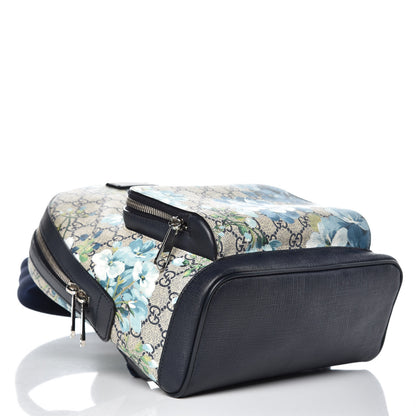 Gucci GG Supreme Monogram Blooms Small Day Backpack Blue 4 of 12