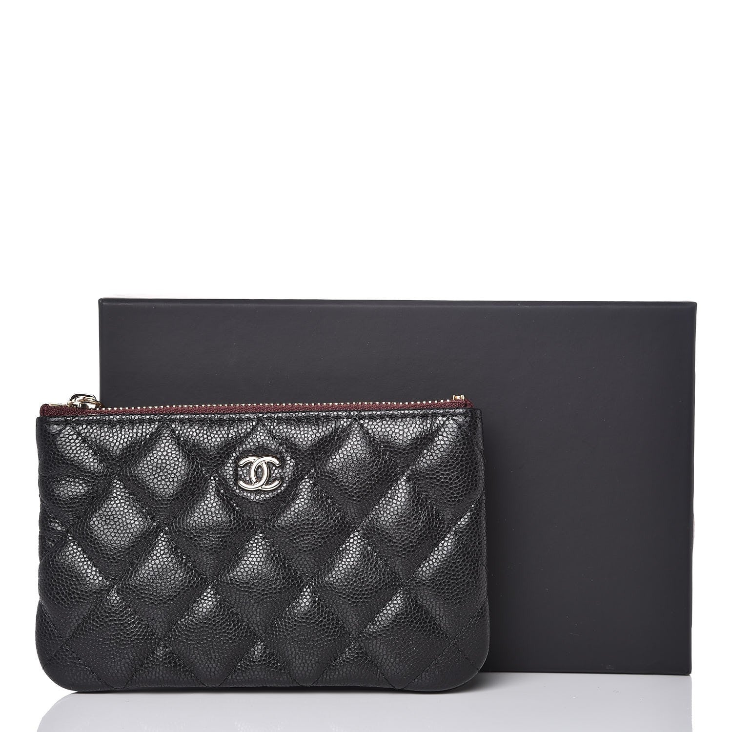 Chanel Caviar Quilted Small Cosmetic Case Black 8 of 8
