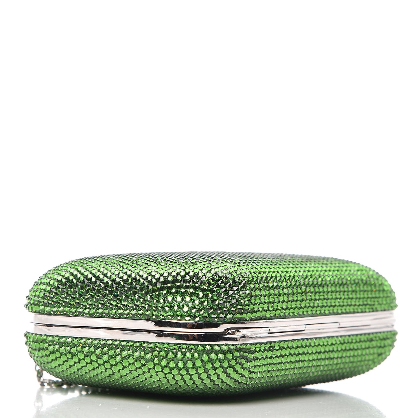 Swarovski Crystal Minaudière Clutch Green