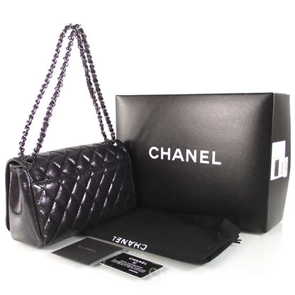 Chanel Patent Caviar Quilted 2.55 Flap Black 3 of 10