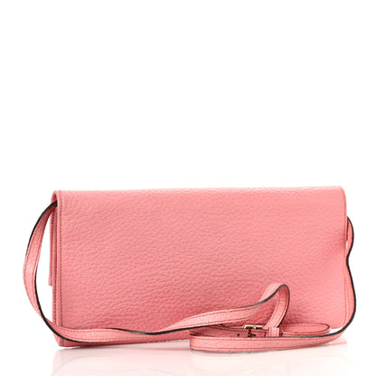 Gucci Calfskin Bamboo Bar Clutch Pink 3 of 8