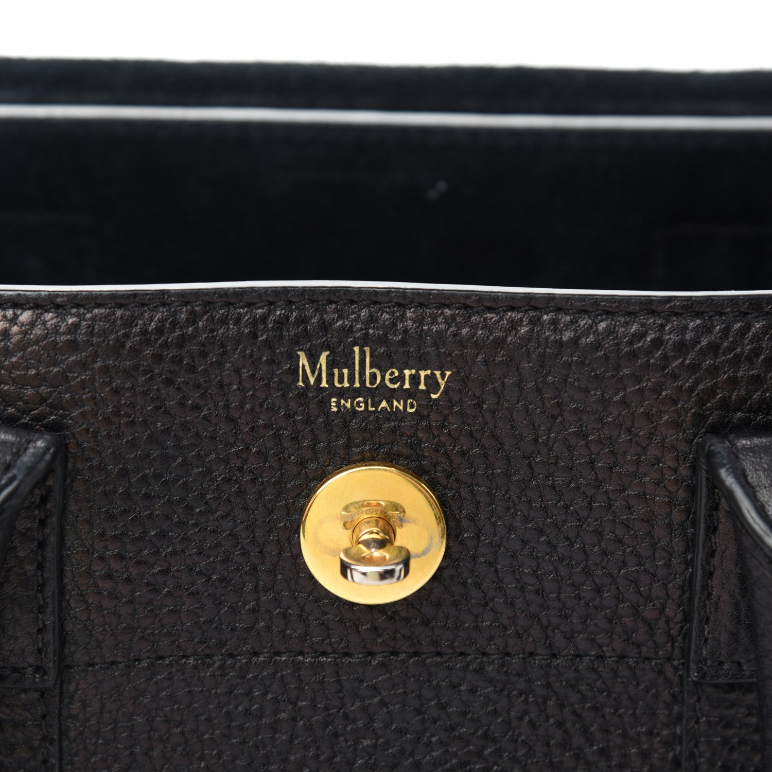 Mulberry Classic Grain Small New Bayswater Black 6 of 12
