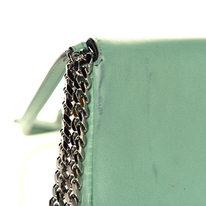 Fendi Nappa Rabbit Fox Fur Micro Buggie Baguette Verde Acqua 5 of 5