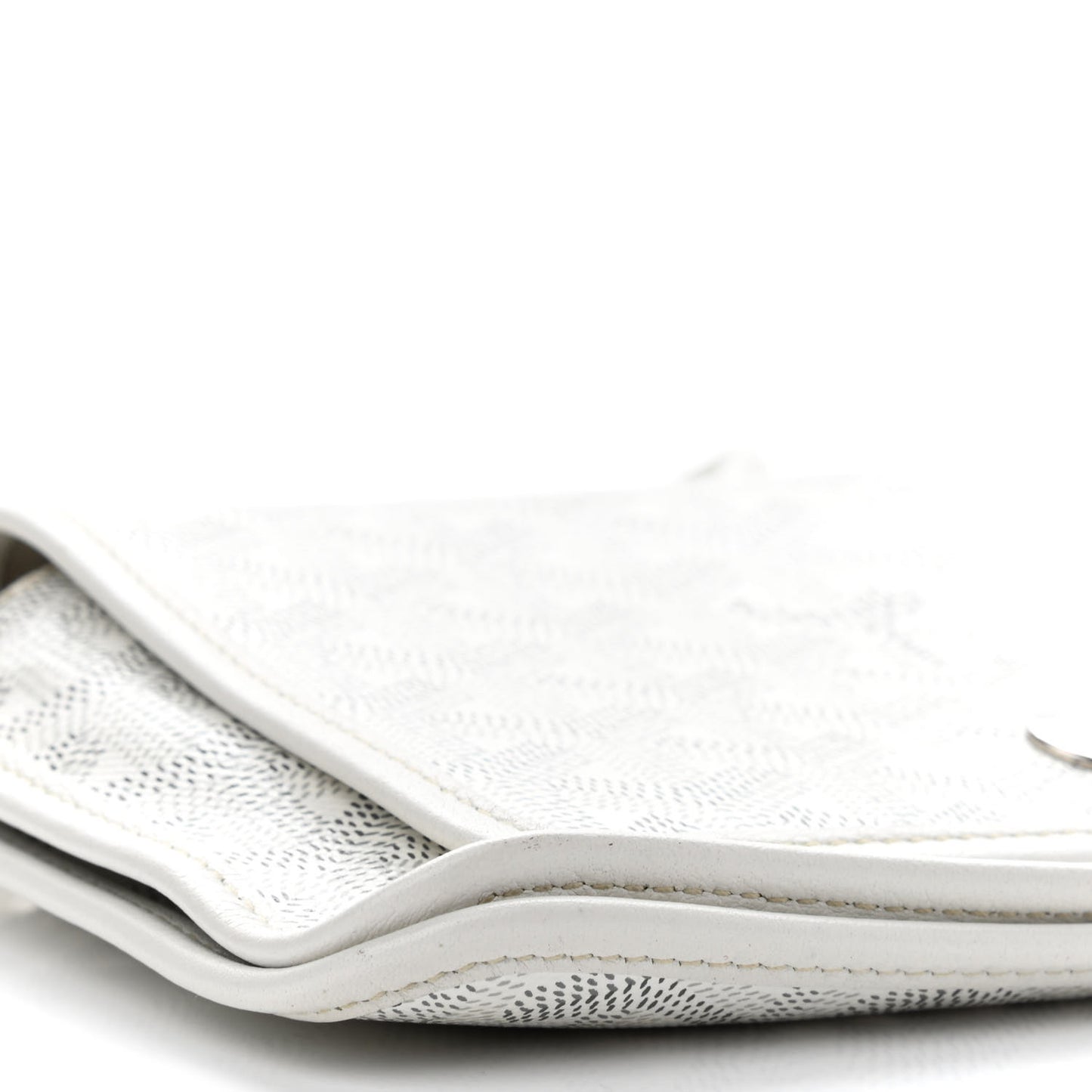 Goyardine Plumet Wallet Clutch White