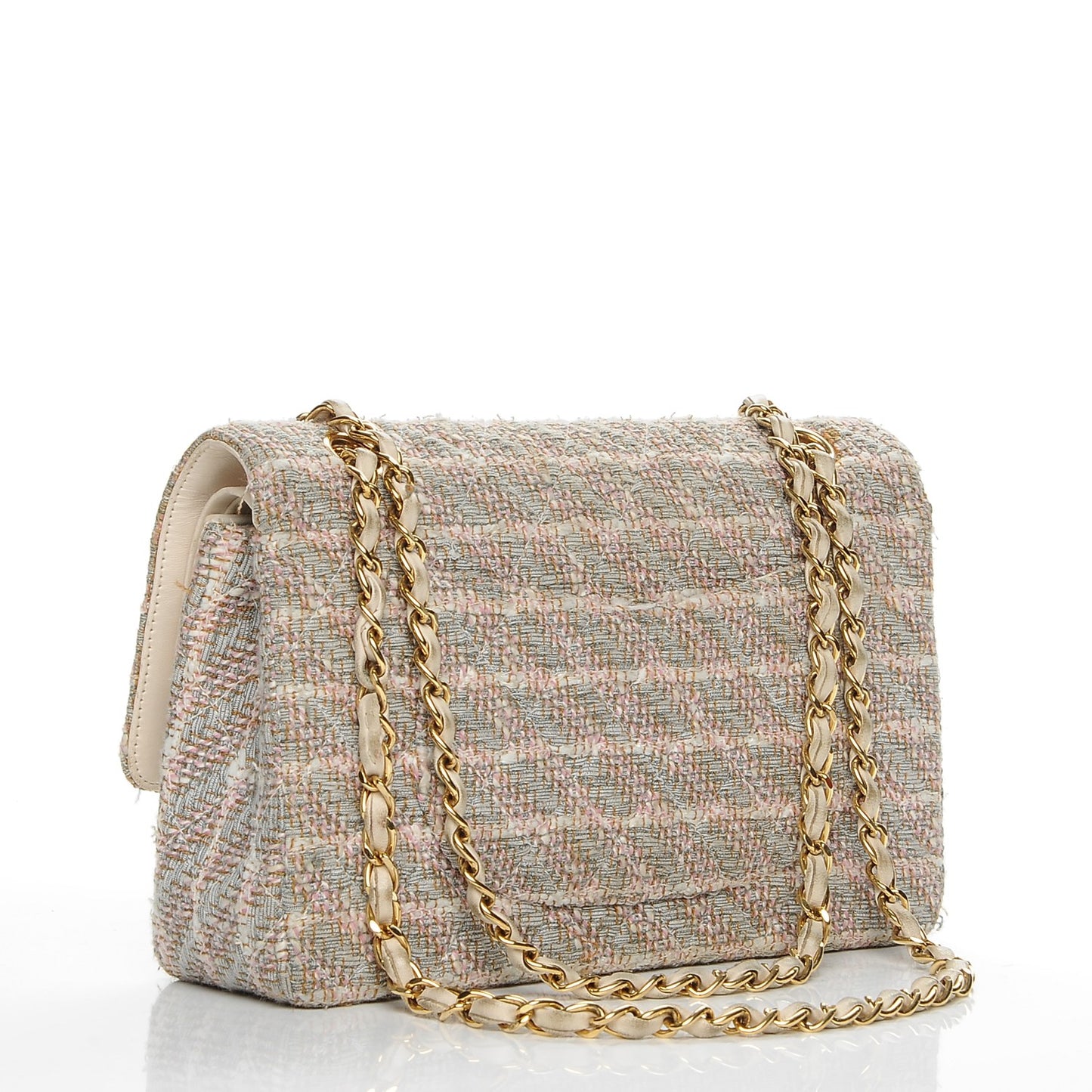 Tweed Medium Double Flap Multicolor