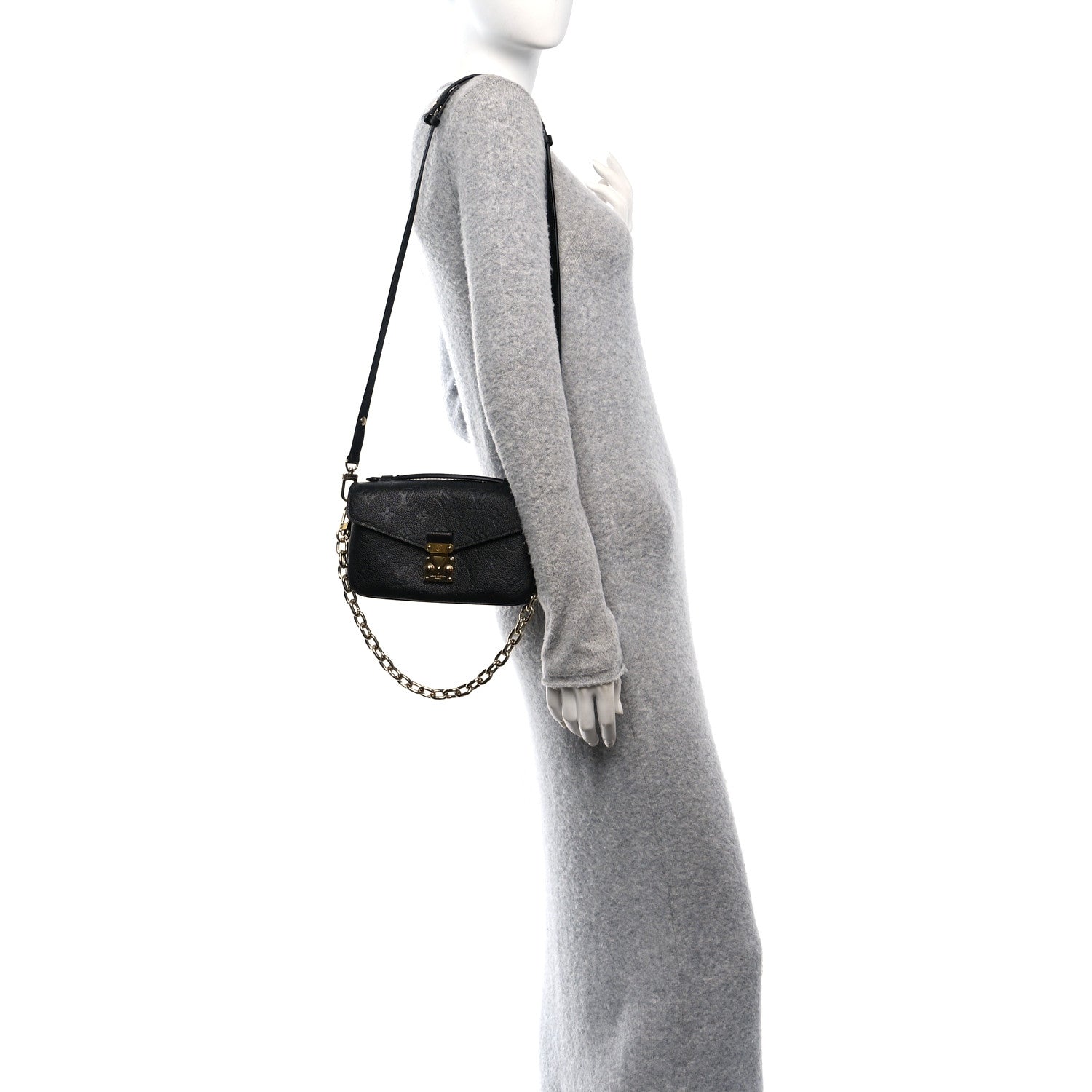 Louis Vuitton Empreinte Pochette Metis East West Black 2 of 10