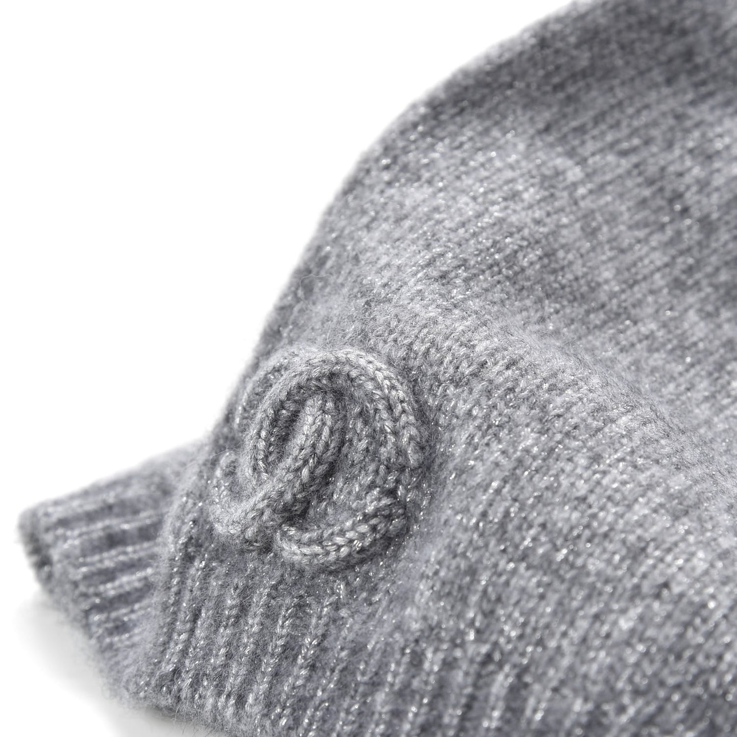 Cashmere Blend CC Beanie Hat Grey