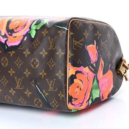 Louis Vuitton Monogram Roses Speedy 30 9 of 14