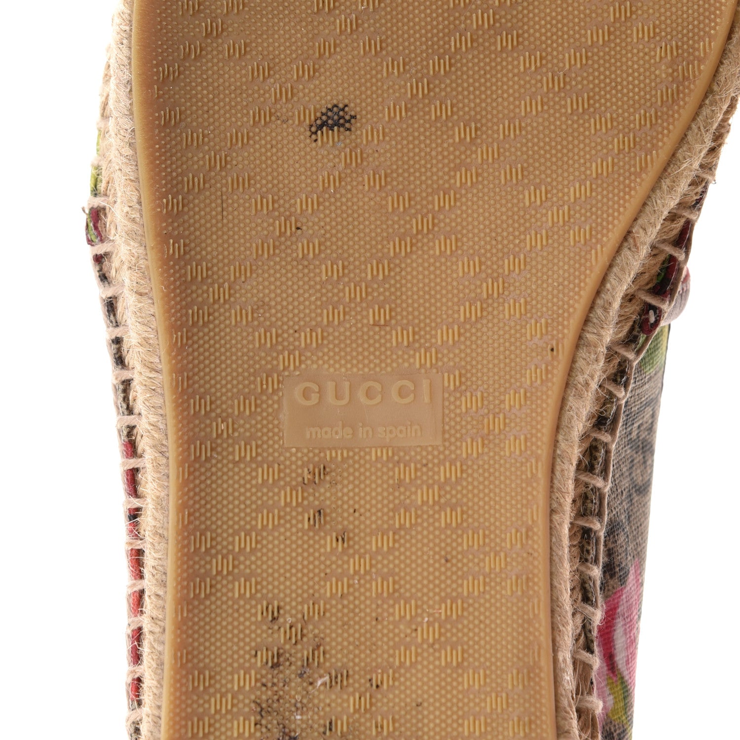 Gucci GG Supreme Monogram Blooms Espadrilles 37 Beige Multicolor Dry Rose 11 of 12