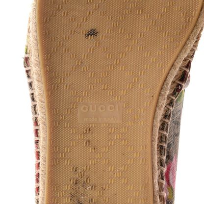 Gucci GG Supreme Monogram Blooms Espadrilles 37 Beige Multicolor Dry Rose 11 of 12