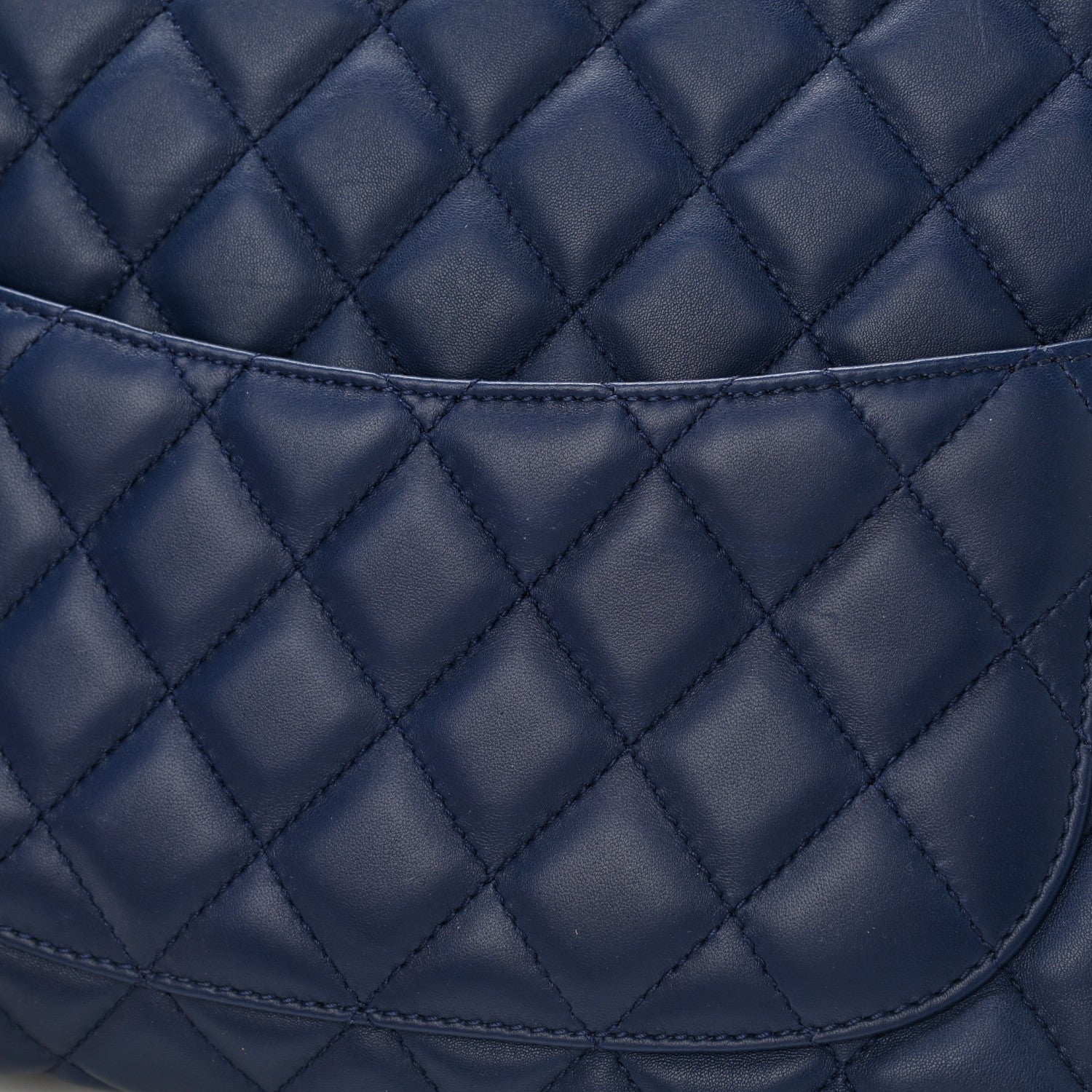 Chanel Lambskin Quilted Small Urban Delight Tote Black Blue 10 of 10
