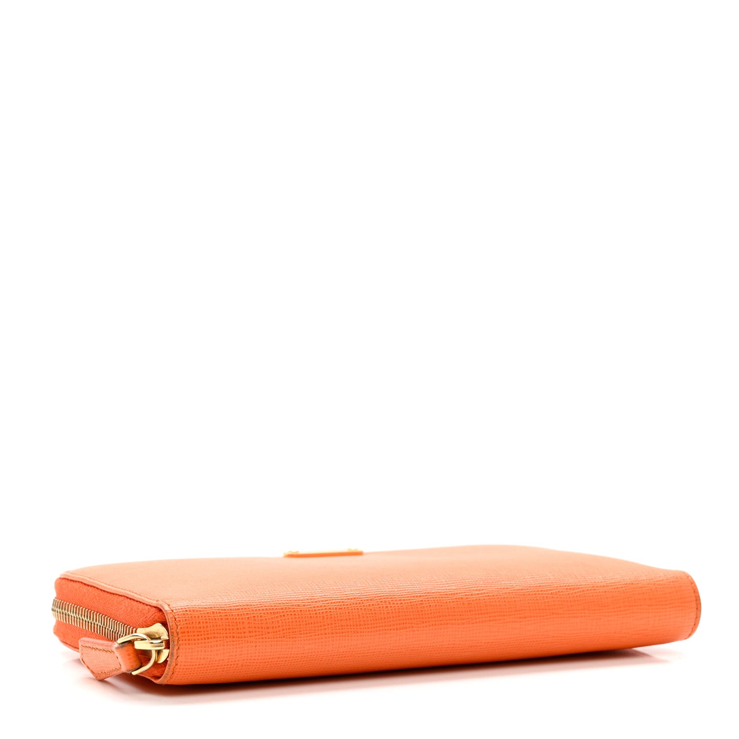 Vitello Elite Zip Around Wallet Arancio