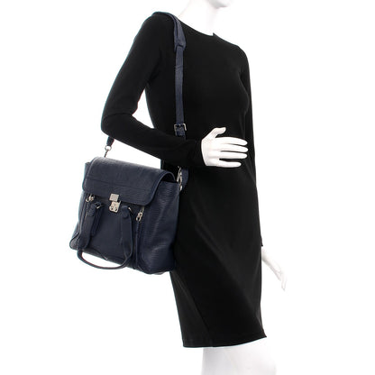 3.1 Phillip Lim 3.1 Textured Calfskin Medium Pashli Satchel Ink 2 of 8
