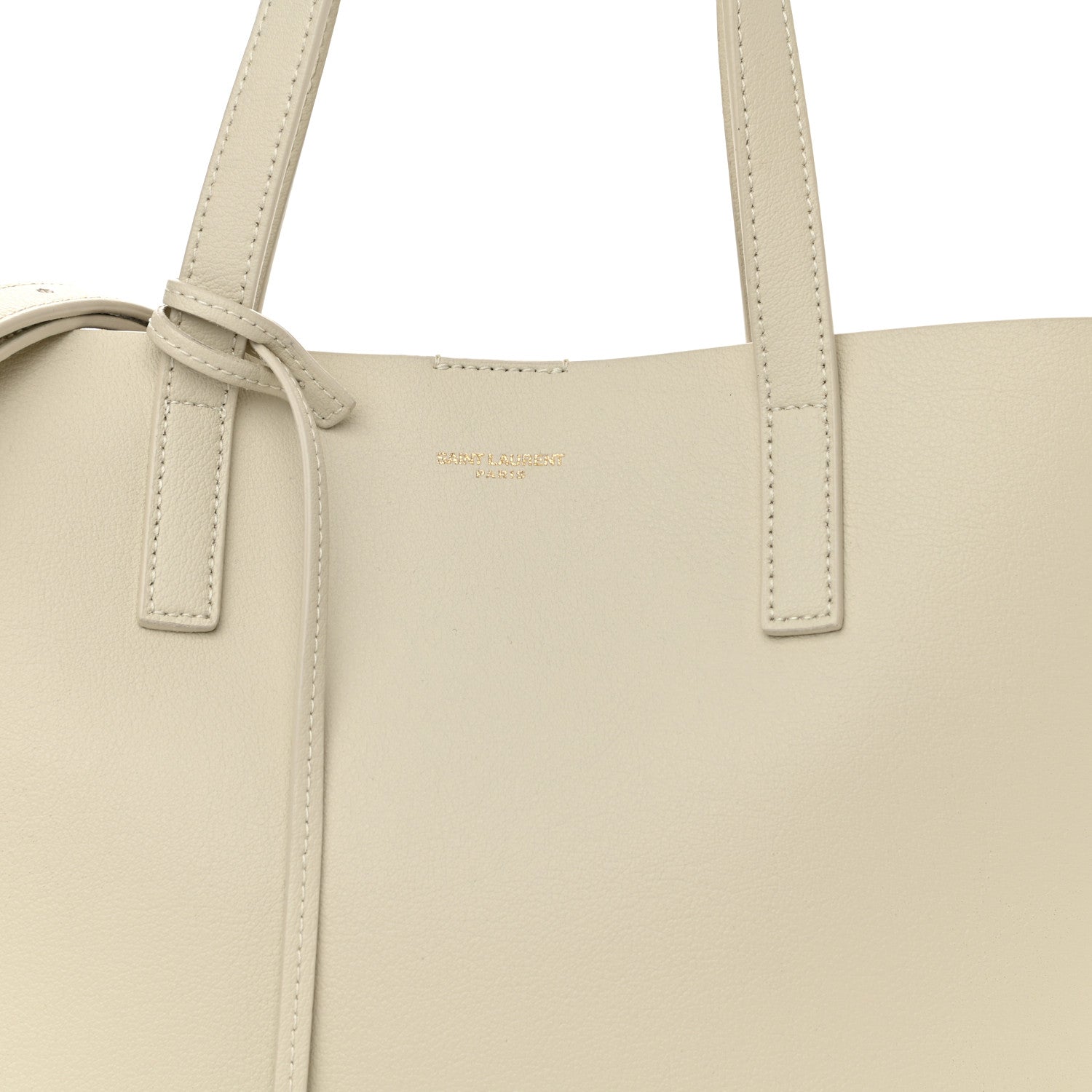 Saint Laurent Calfskin Toy Shopping Tote Porcellana 8 of 11