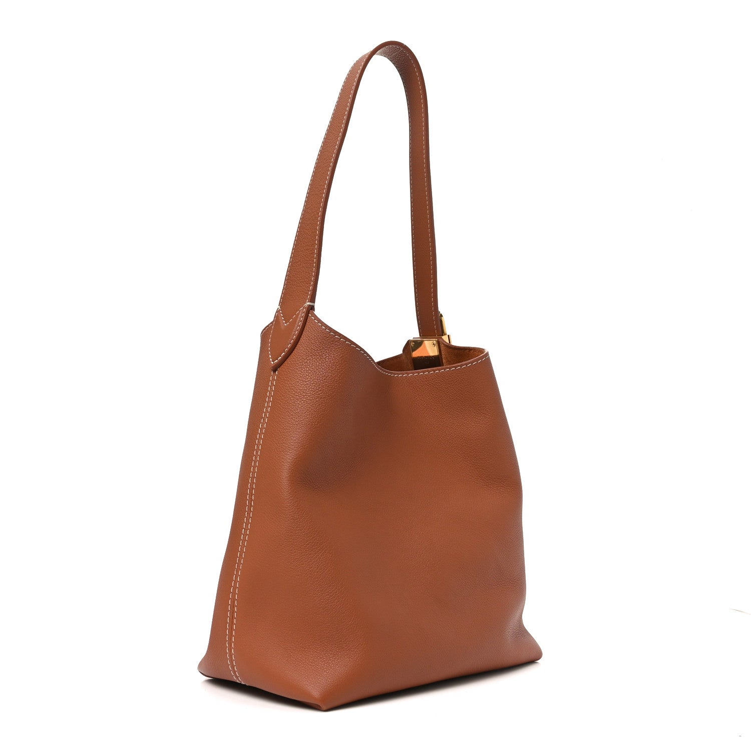 Louis Vuitton Grained Calfskin Low Key Hobo PM Cognac 3 of 10