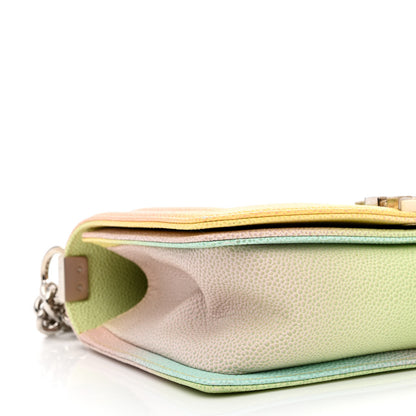 Chanel Caviar Quilted Medium Cuba Rainbow Boy Flap Pink Multicolor 9 of 11