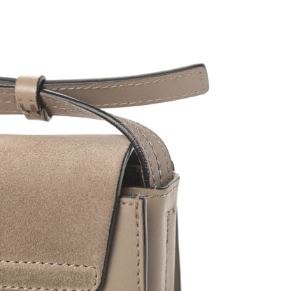 Chloe Suede Calfskin Small Faye Shoulder Bag Motty Grey 14 of 15
