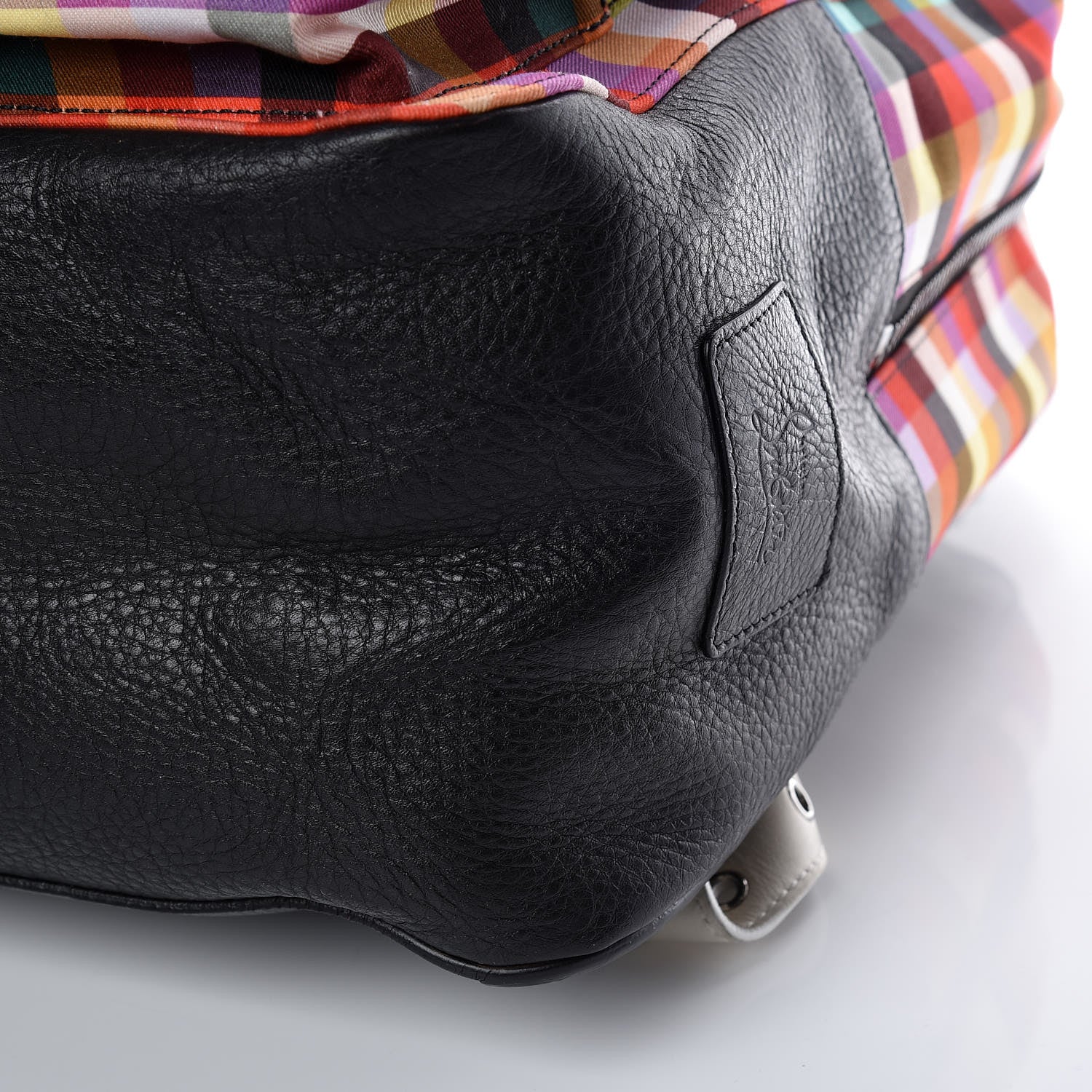 Christian Louboutin Nylon Carreaux Calfskin Aliosha Backpack Black Multicolor 7 of 12