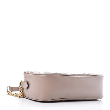 Gucci Calfskin Matelasse Small GG Marmont Chain Shoulder Bag Porcelain Rose 4 of 10