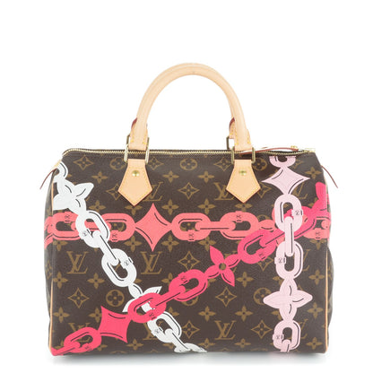 Louis Vuitton Monogram Bay Speedy 30 Rose Ballerine Poppy 1 of 7