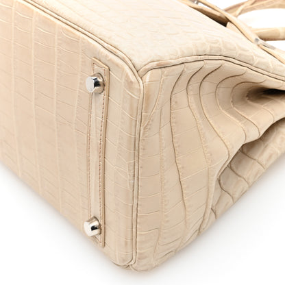 Hermes Matte Niloticus Crocodile Birkin 30 Parchemin 10 of 10