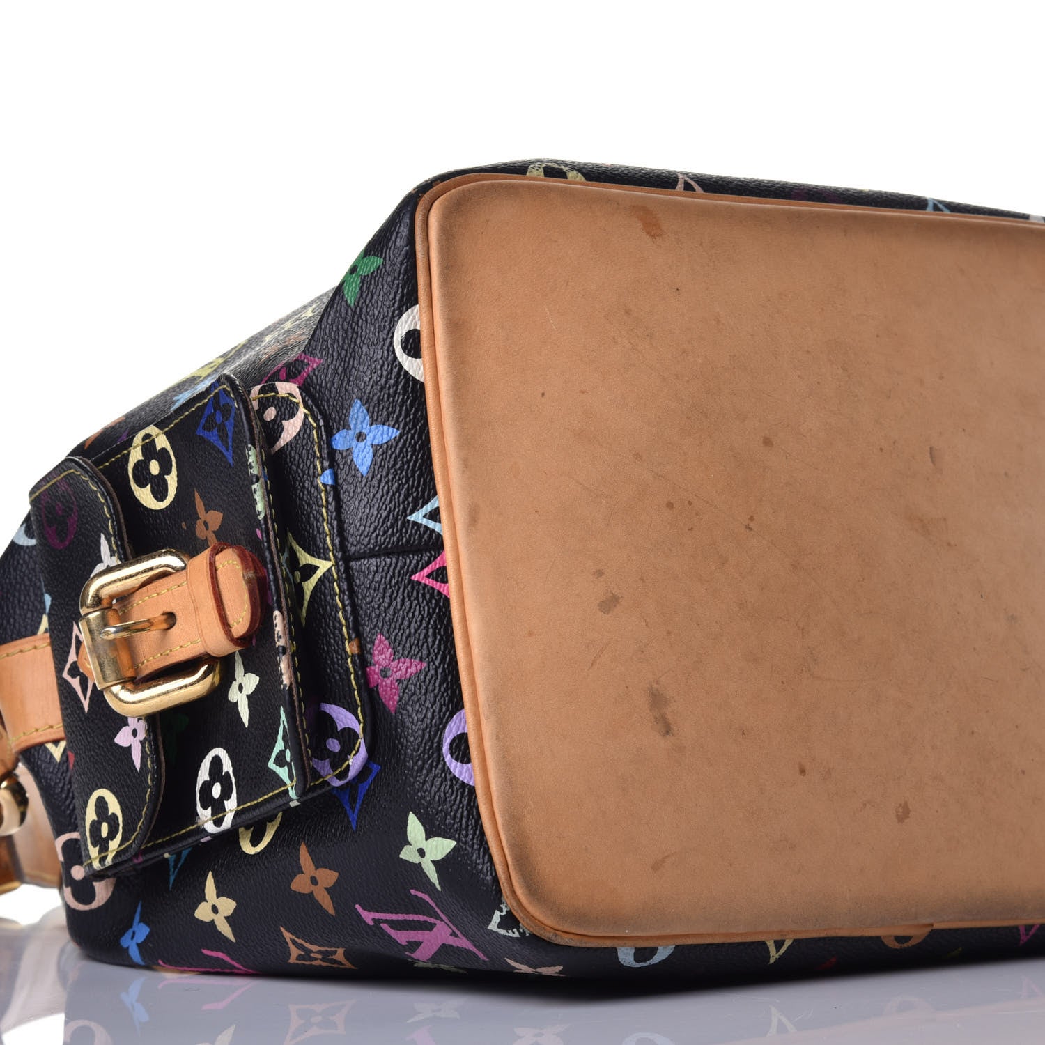 Louis Vuitton Monogram Multicolor Petit Noe Black 6 of 11