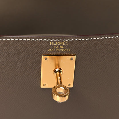 Hermes Madame Calfskin Kelly Elan Etoupe 6 of 11