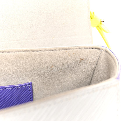 Louis Vuitton Epi Twist Shoulder Bag MM Purple Yellow Grey 10 of 14