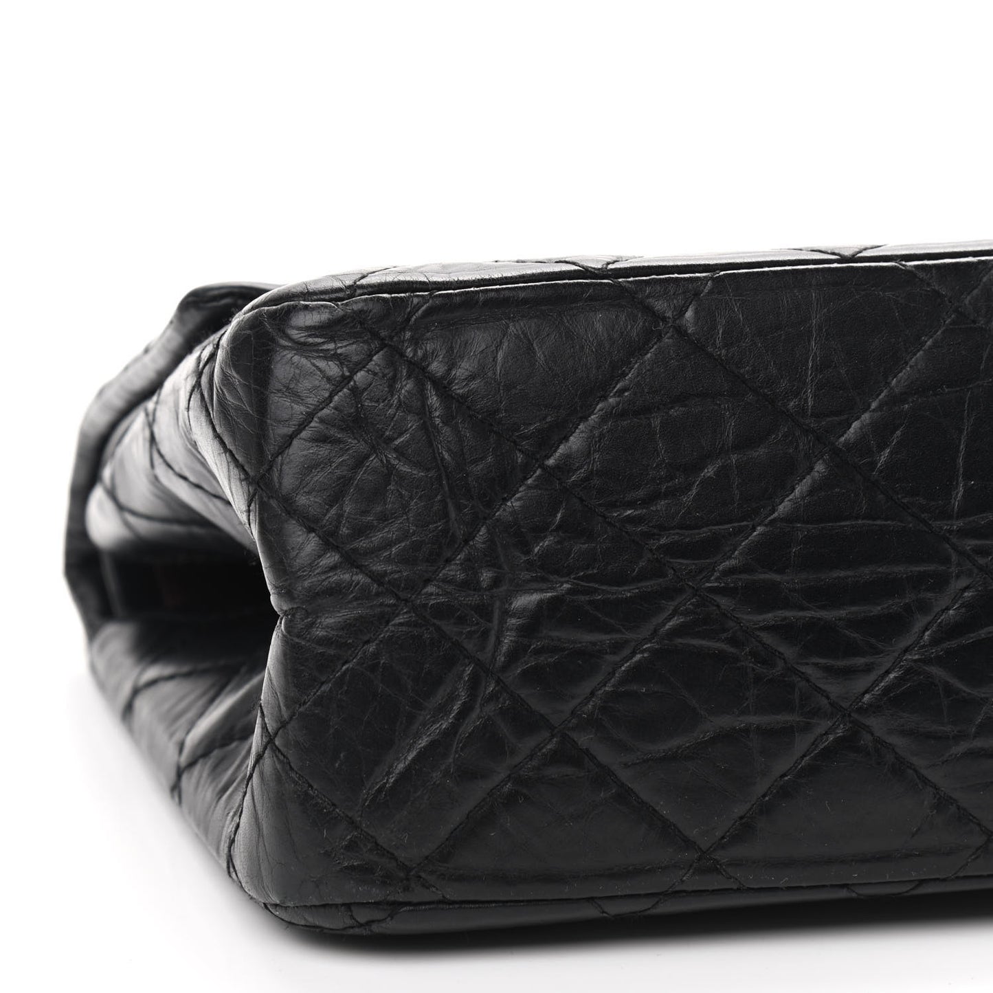 Aged Calfskin Quilted 2.55 Reissue 226 Flap Black