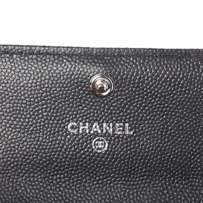 Chanel Caviar Quilted Boy Flap Card Holder So Black 6 of 9