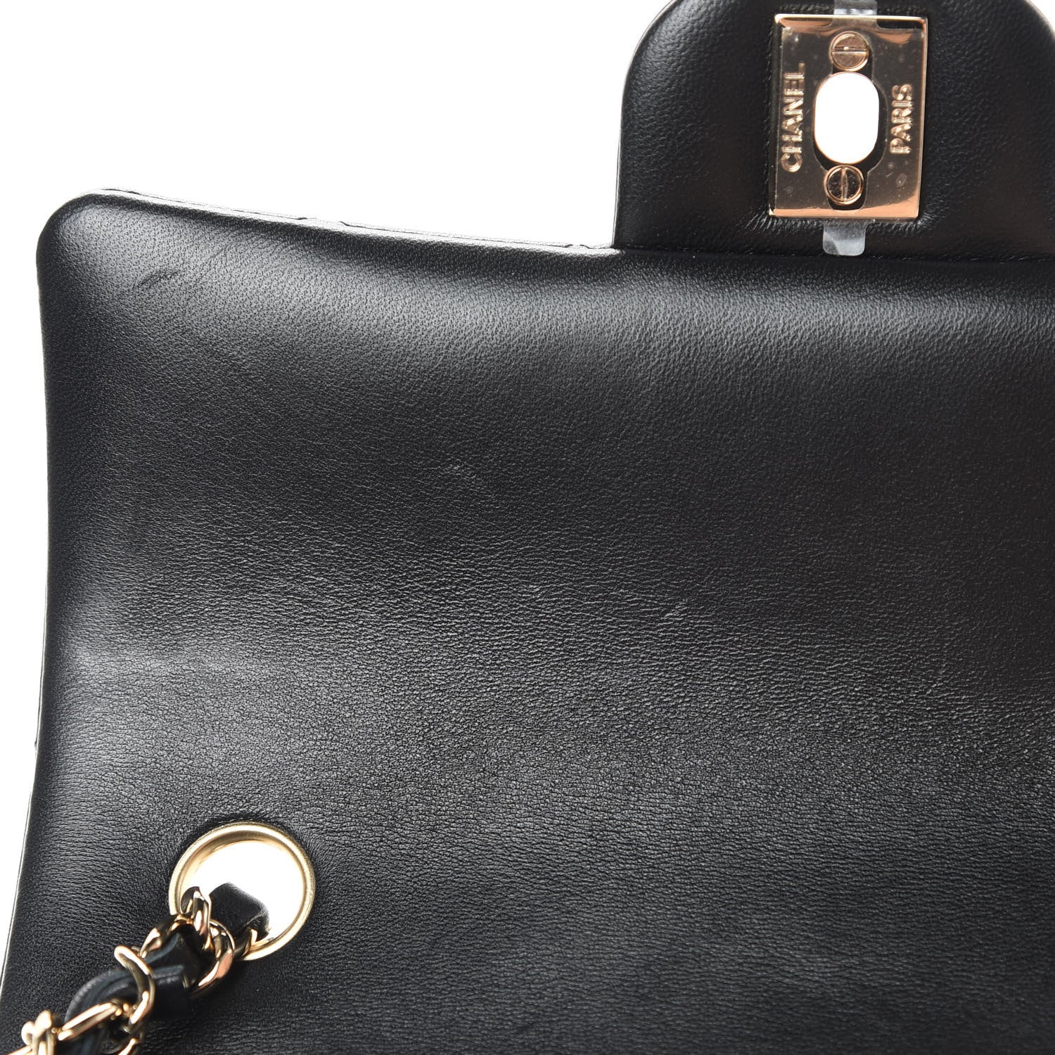 Chanel Lambskin Quilted Mini Rectangular Flap Black 11 of 12